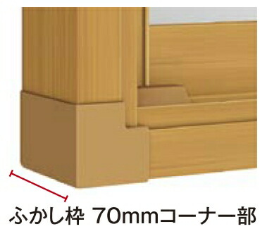 トステムインプラス オプション ふかし枠 70粍３方：[幅501～700mm×高200～600粍] その他-木材・建築資材・設備-花・ガーデン・DIY