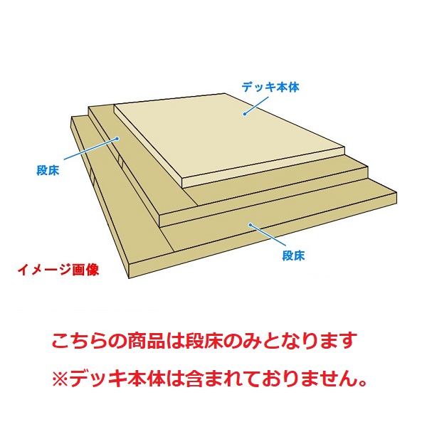 YKKAPオプション ガーデンエクステリア 庭まわり リウッドデッキ200：段床仕掛ける(２段向こう正面・両横ずっぽう印字機) 幅：1間相応う[甲板本体奥ぶかさ：2120粍]