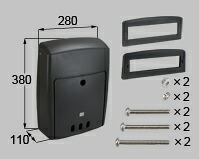 LIXIL補修用部品 ドア・引戸用部品 ポスト 玄関・店舗・勝手口・テラスドア：レターボックス[DCFZ751] 【リクシル】【TOSTEM】【トステム】【アルミドア】【ドア用ポスト】【郵便受け】