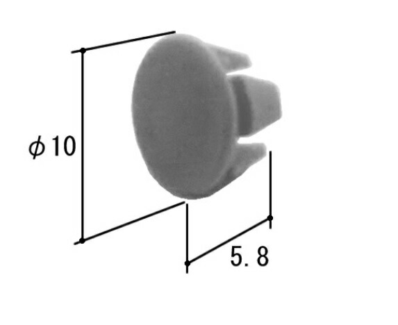 楽天市場】YKK8Φ穴塞ぎキャップK-38558 （ネコポス可） : 上田