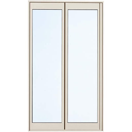 YKKAPワイドオープン[折りたたみ窓]2枚建[内外別色]：[幅1235mm&times;高2230mm]｜ノース＆ウエスト