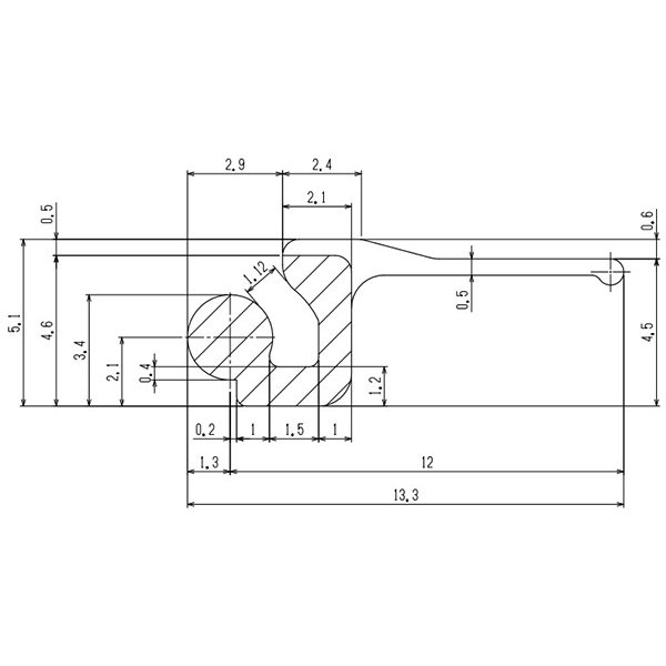 楽天市場】YKKAP交換用部品 吊元框AT材 2.3m(2K-24997) : ノース＆ウエスト