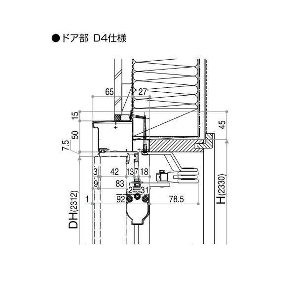 YKKAPオプション 玄関ドア VenatoＤ30：アルミ製内額縁 壁厚146～170mm