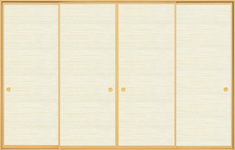 YKKAP スマエル 新和風 間仕切襖 引違い戸 [ 4枚建 ] 細縁 【 障子のみ 】 ： 幅2501～3182mm×高2000～2044mm(UW×UH)