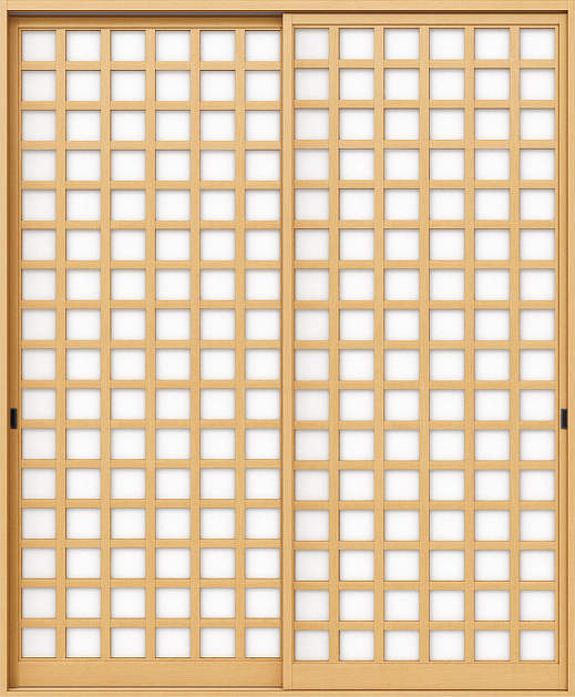 YKKAP スマエル 新和風 内障子 引違い戸 [ 2枚建 ] ( 紙貼障子 ) 枡格子 【 障子のみ 】 ： 幅1608～1657mm×高295～899mm(UW×UH)