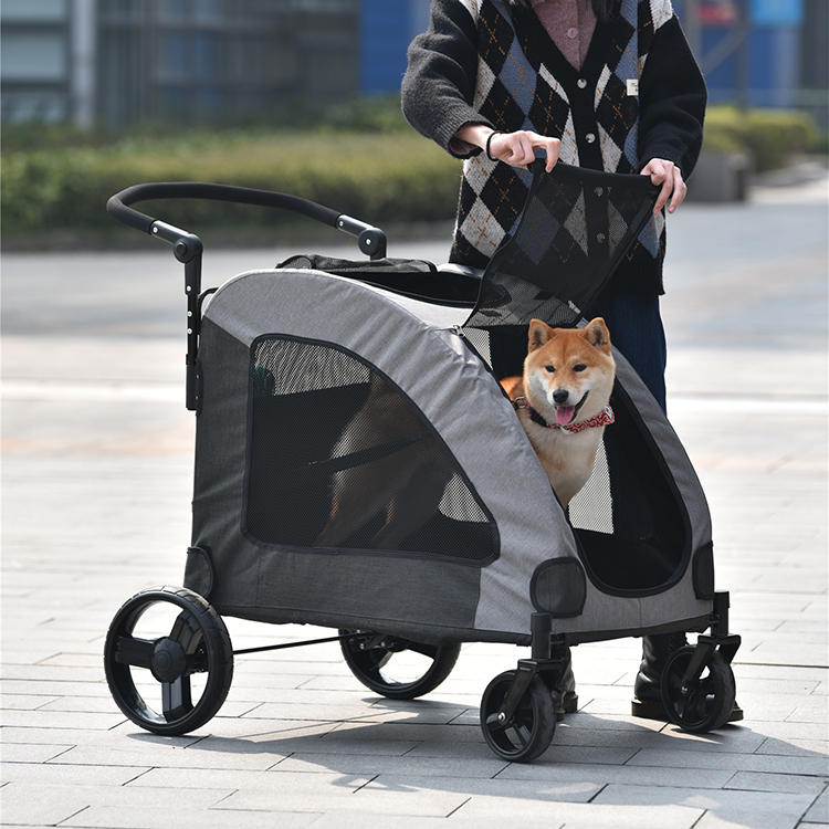 ペットカート 耐荷重50kg 折りたたみ 中型犬 多頭 犬 工具不要 小型犬