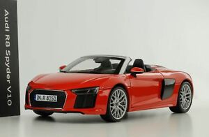 【送料無料】ホビー　模型車　車　レーシングカー アウディスパイダーレッドダイナマイトダイカストディーラーaudi r8 v10 spyder dynamite rouge diecast 118 iscale dealer