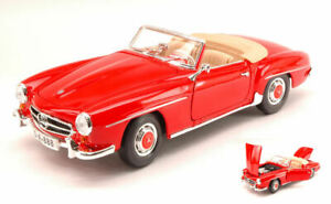 【送料無料】ホビー　模型車　車　レーシングカー メルセデスモデルmercedes 190 sl 1955 red 118 model 31824r maisto