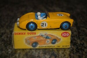 【送料無料】ホビー　模型車　車　レーシングカー オースティンヒーリースポーツdinky 109 austin healey 100 sports boxed excellent