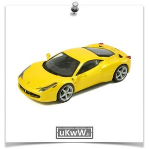 【送料無料】ホビー　模型車　車　レーシングカー エリートフェラーリイタリアメタリックイエローelite 143 ferrari f 458 italia 2010 jaune metallise