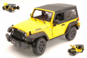 【送料無料】ホビー　模型車　車　レーシングカー ジープラングラーイエローモデルjeep wrangler 2014 yellow 118 model maisto
