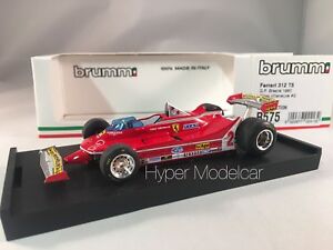【送料無料】ホビー　模型車　車　レーシングカー フェラーリ＃グランプリブラジルbrumm 143 ferrari 312 t5 2 gp bresil 1980 gvilleneve art r575