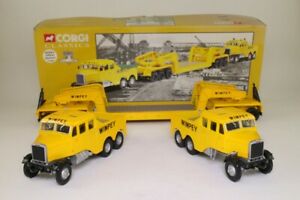 【送料無料】ホビー　模型車　車　レーシングカー コーギーゲタトレーラーcorgi 17702; 2x scammell ballast amp; girder trailer, wimpey; excellent boxed