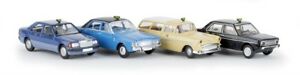 【送料無料】ホビー　模型車　車　レーシングカー ゲームオペルフィアットフォードbrekina 90466 187 4er jeu taxa avec mb 190e,opel p1,fiat 131 ford 20m