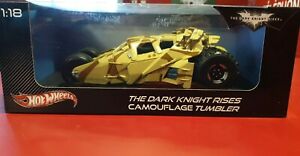 【送料無料】ホビー　模型車　車　レーシングカー バットマンダークナイトカムフラージュタンブラースケールbatman the dark knight rises camouflage tumbler scale 118