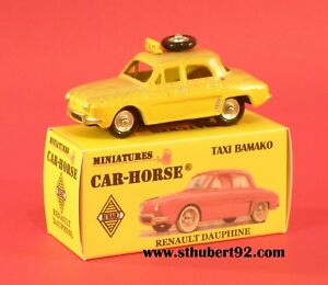 【送料無料】ホビー　模型車　車　レーシングカー ルノータクシーバマコリムcarhorse renault dauphine taxi bamako jante dinky