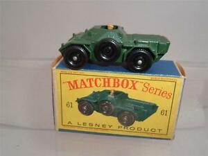 【送料無料】ホビー　模型車　車　レーシングカー マッチシリーズピークタイプボックスフェレットスカウトmatchbox lesney serie 61 bis voiture blindee ferret scout avec sa boite de type d c pics
