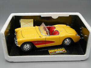 【送料無料】ホビー　模型車　車　レーシングカー シボレーコルベットchevrolet corvette 1957 bburago