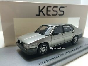 【送料無料】ホビー　模型車　車　レーシングカー モデルアルファロメオアルファロkess model 143 alfa romeo alfa 90 quadrifoglio oro 1984 silver met ke43000191