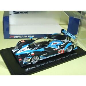 【送料無料】ホビー　模型車　車　レーシングカー プジョールマンスパークpeugeot 908 hdi fap n8 le mans 2009 spark s1289 143 arrivee 2eme