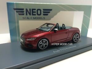 【送料無料】ホビー　模型車　車　レーシングカー ネオスケールモデルアウディロードスターカブリオレアートneo scale model 143 audi tts roadster cabriolet 2014 red met art 46410