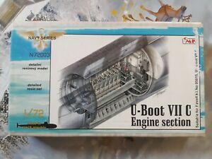 【送料無料】ホビー　模型車　車　レーシングカー エンジンセクションスカラシリーズuboot vii c engine section scala 172 navy series