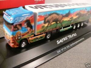 【送料無料】ホビー　模型車　車　レーシングカー サックストランス187 herpa daf xf sz sachs trans gardinenpl sz121255 pc
