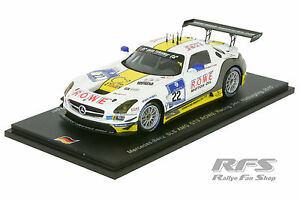【送料無料】ホビー　模型車　車　レーシングカー メルセデスベンツニュルブルクリンクレースシングルmercedesbenz sls amg gt3 24h nurburgring 2015rowe racing 143 spark sg 192