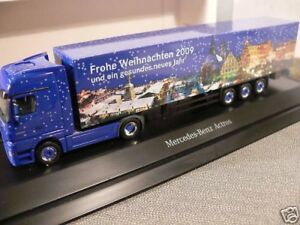【送料無料】ホビー 模型車 車 レーシングカー アクトロスメリークリスマスsomo187 herpa mb actros sz joyeux noel 2009 somo