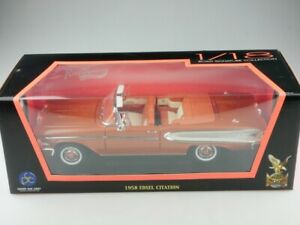 【送料無料】ホビー　模型車　車　レーシングカー ボックスroad signature 118 edsel citation convertible 1958 coralle avec box 514089