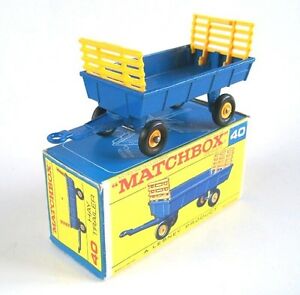 【送料無料】ホビー　模型車　車　レーシングカー マッチトレーラーファームmatchbox lesney 40 ferme remorque de foin, 1969, mib