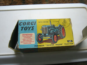 【送料無料】ホビー　模型車　車　レーシングカー コーギートターオリジナルボックスcorgi 60 fordson tracteur boite dorigine seule de tres bonne boite legerement playworn