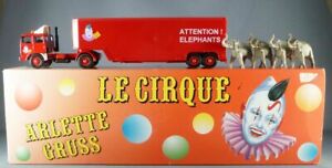 【送料無料】ホビー　模型車　車　レーシングカー シルクドルノートラックトレーラーverem ref 820 cirque arlette gruss camion renault amp; remorque transport elephants