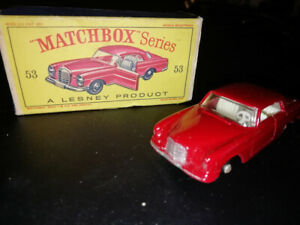 【送料無料】ホビー　模型車　車　レーシングカー マッチメルセデスベンツボックスmatchbox lesney no53 mercedes benz coupe boxed 16,086円