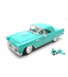 【送料無料】ホビー　模型車　車　レーシングカー フォードサンダーバードターコイズトルコford thunderbird 1955 turquoise 118