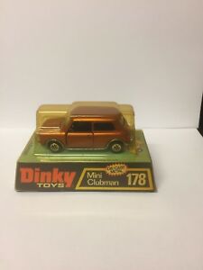 【送料無料】ホビー　模型車　車　レーシングカー ビンテージミニクラブマンボックスvintage dinky 178 mini clubman cret 1975