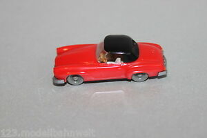 【送料無料】ホビー　模型車　車　レーシングカー メルセデスwiking 2535 mercedes 190 sl decapotable rougenoir