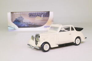 【送料無料】ホビー　模型車　車　レーシングカー プジョーカブリオレparadcar p155; 1935 peugeot 401d cabriolet; blanc casse; excellent boxed