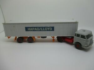 【送料無料】ホビー　模型車　車　レーシングカー wiking man semiremorque de conteneur werbemodell hapag lloyd 1 ssk63