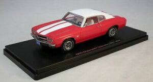 【送料無料】ホビー　模型車　車　レーシングカー モデルカーレッドautoworld resine, modele 143 voiture chevy chevelle ss 1970 rouge