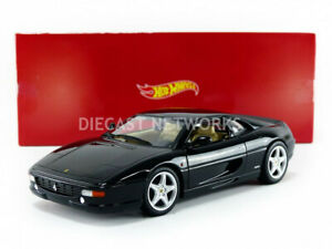 【送料無料】ホビー 模型車 車 レーシングカー マテルフェラーリブラックhotwheels mattel 118 ferrari 355 berlinetta noir bly58