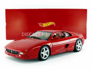 【送料無料】ホビー　模型車　車　レーシングカー マテルフェラーリレッドhotwheels mattel 118 ferrari 355 berlinetta rouge bly57
