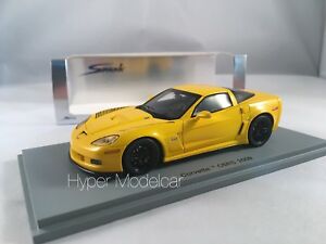 【送料無料】ホビー　模型車　車　レーシングカー スパークシボレーコルベットルピーイエローspark 143 chevrolet corvette c6rs 2009 yellow art s1536