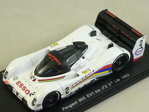 【送料無料】ホビー　模型車　車　レーシングカー スパークプジョールマンspark s2595 peugeot 905 ev1 bis n2 3eme le mans 1992 jabouille 143