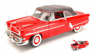 【送料無料】ホビー　模型車　車　レーシングカー フォードキャノピモデルford crestline sunliner 1953 red canopy 118 model 0344 welly