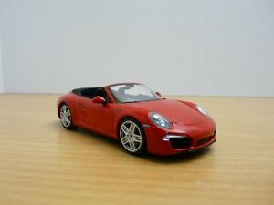 【送料無料】ホビー　模型車　車　レーシングカー ポルシェカレラカブリオレporsche 911 991 carrera cabriolet rouge 143