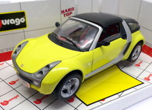 【送料無料】ホビー　模型車　車　レーシングカー スケールカーモデルスマートburago echelle 118 voiture modele 34099smart roadsterjaune 17,266円