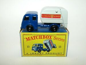 【送料無料】ホビー　模型車　車　レーシングカー マッチレギュラーホイールoボックスコレクタmatchbox regular wheels 175 no 15 tippax refuse collector vn comme neuf dans de rares d box