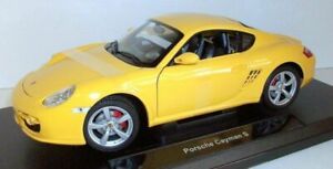 【送料無料】ホビー　模型車　車　レーシングカー スケールポルシェケイマンwelly echelle 118 18008 w porsche cayman sjaune