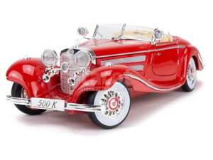 【送料無料】ホビー　模型車　車　レーシングカー メルセデスロードスターmercedes 500 k roadster 1936 maisto 118